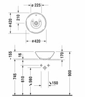 DURAVIT BACINO LAVABO